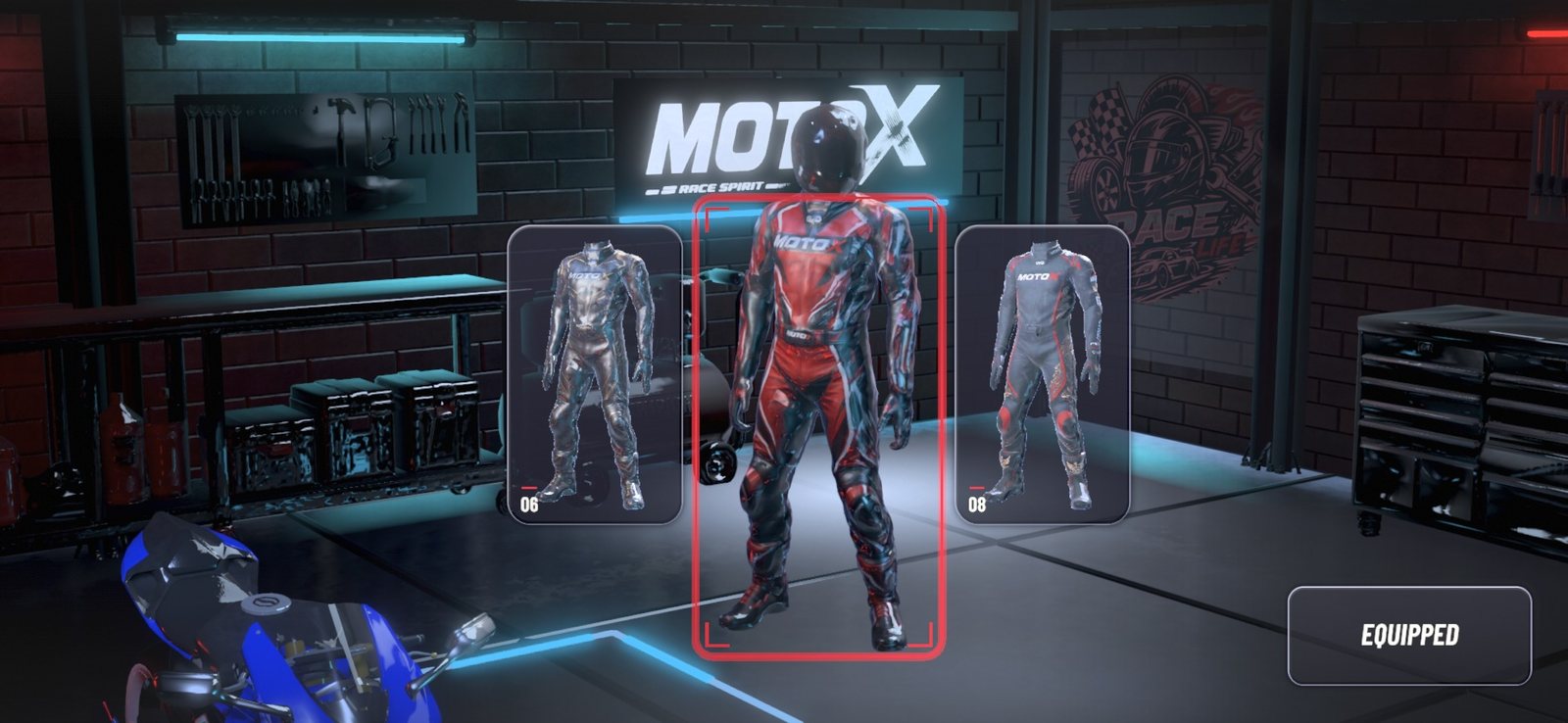 Rider suit customization